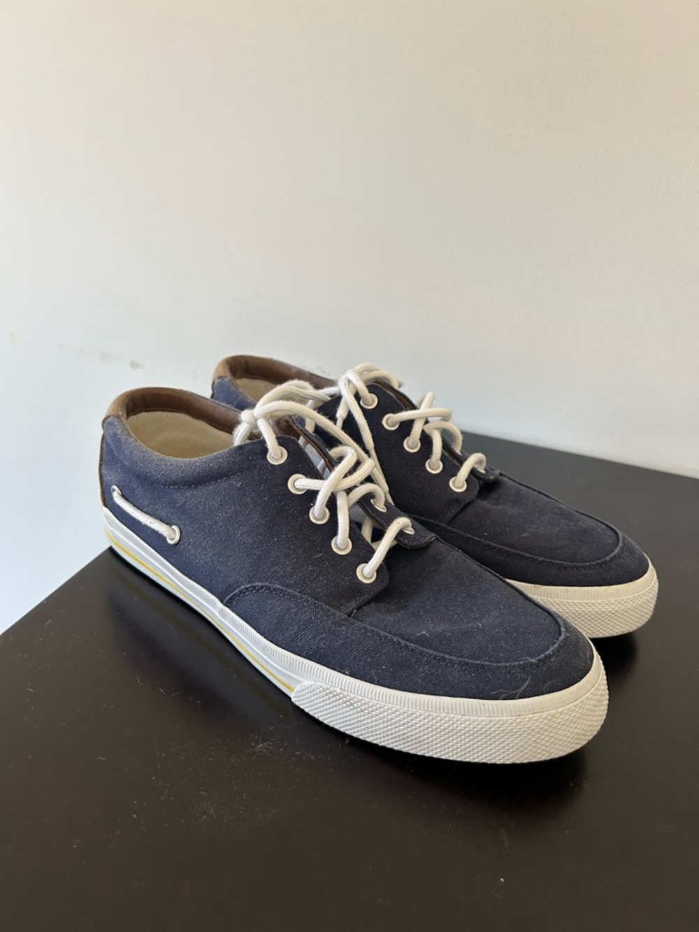 Polo by Ralph Lauren Navy and White Men’s Boat Shoes